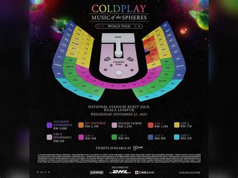 Tiket konsert Coldplay mula dijual 17 Mei serendah RM288 - Kosmo Digital