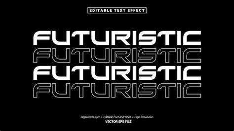 Premium Vector | Editable futuristic font. typography template text ...