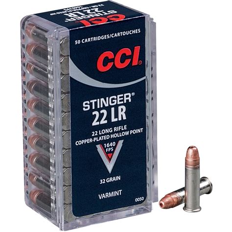 CCI Stinger 22 Long Rifle Ammo 32 Grain Copper Plated Hollow Point – Texas Shooter's Supply