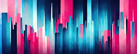 Abstract Neon Colored Lines Wall Background, Neon Blue and Pink Colors ...
