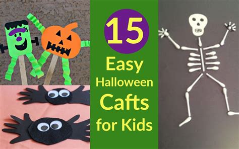 15 Easy Halloween Crafts for Kids - Happiness On