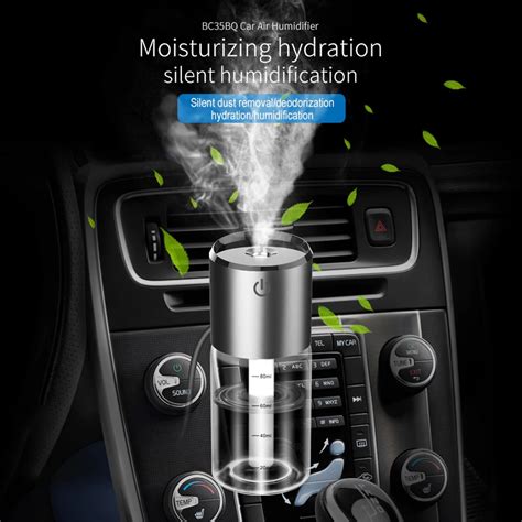 Car Humidifier with Dual USB Charger Car Essential Oil Diffuser Vent Clip Air Purifier USB ...