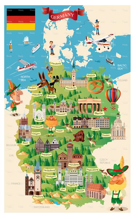 GERMANY CARTOON MAP :: Behance