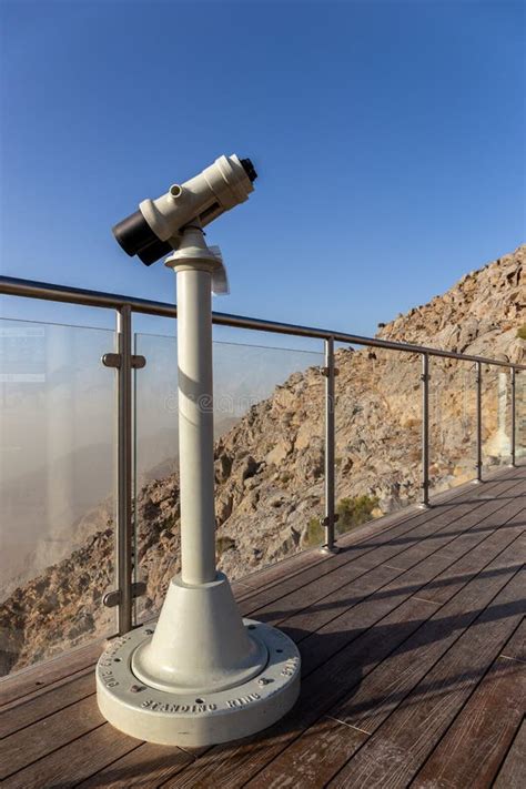 Jebel Jais Viewing Deck Park with Coin Operated Binoculars Overlooking ...