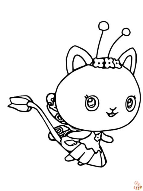 Gabby Dollhouse Coloring Pages Free & Easy for Kids