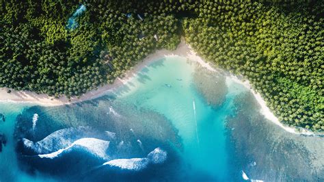 Tropical Beach Aerial View UHD 4K Wallpaper | Pixelz