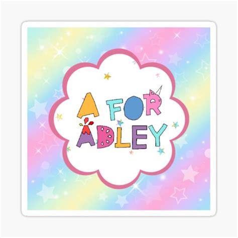 "A for Adley, birthday gift for girls." Sticker for Sale by ...