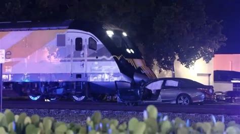 WATCH: Video shows Brightline train crash head-on, drag vehicle along ...