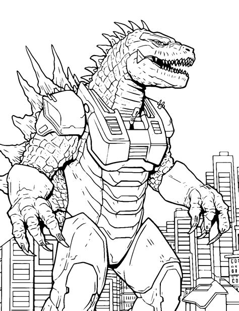 25 Godzilla Coloring Pages: Free Sheets