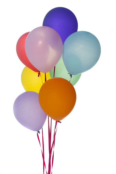 Free Image of Colorful Balloons Isolated on White Background | Freebie.Photography