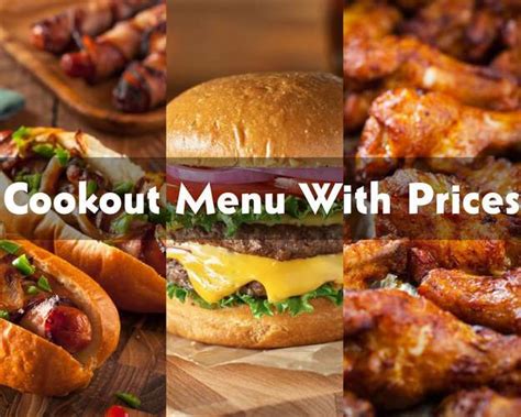 Cookout Menu With Prices 2023 (Included Latest Food & Trays) - Modern Art Catering