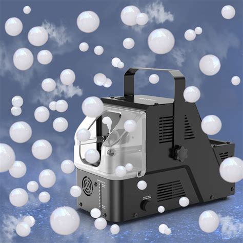 Fog Bubble Machine, 450W Bubble Fog Machine, 5000+ White Smoke Bubbles Per Minute, 3 in 1 Smoke ...