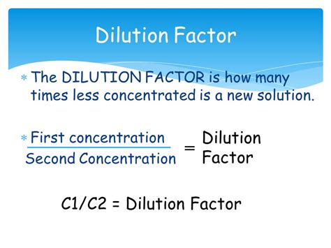 Calculate Dilution Factor - lasopamail