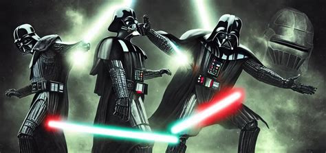 Fight between Darth Vader and Master Chief | Stable Diffusion | OpenArt