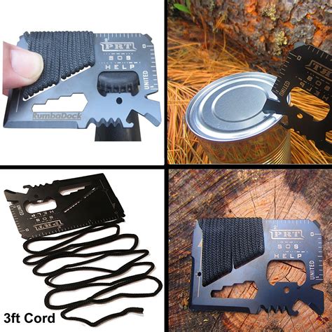 Survival Multi Tool - RumbaDock Survival Gear Tools 14-1 Credit Card ...