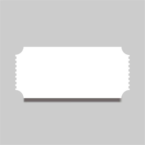 ticket blank template vector illustration on gray background 19046551 ...