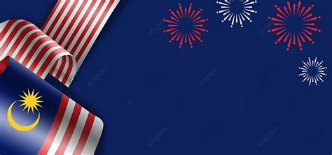 Malaysia Independence Day Three Dimensional Style Flag Pattern Dark ...