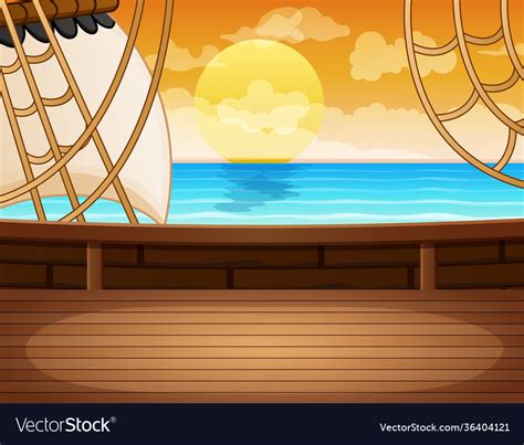 Pirate Ship Deck Drawing