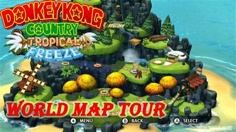Donkey Kong Country Tropical Freeze World Map HD Wallpaper