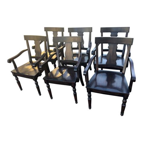 Pottery Barn Dining Chairs - Set of 6 | Chairish