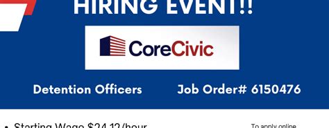 Core Civic Hiring Event | ARIZONA@WORK