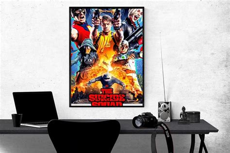 Amazon.com: Poster Compatible with Superheroes James Gunn's Film Comics Characters Art for Walls ...