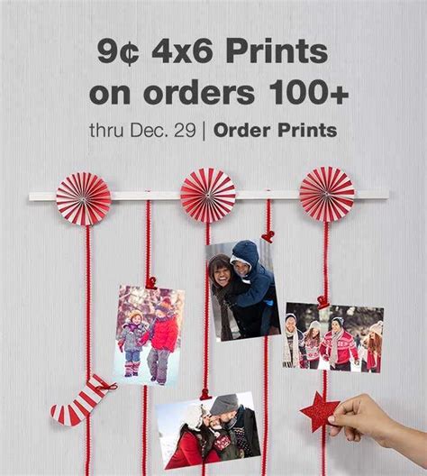 9¢ 4x6 Prints on Orders 100+ thru Dec. 29. Order Prints. Walgreens ...