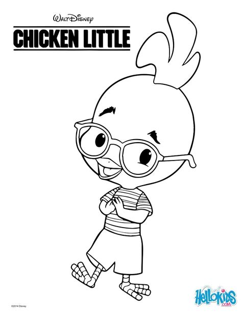 Chicken little coloring pages - Hellokids.com