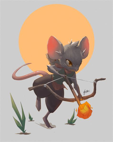 ArtStation - CDC-January 2019: Mouse Warrior, Michelle Lo | Cartoon ...