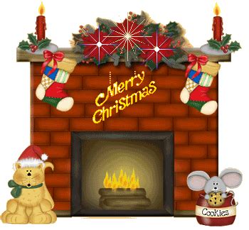 Christmas fireplace GIF - Download & Share on PHONEKY