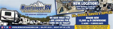 Dealership Information | Mountaineer RV & Outdoor Center | RV Dealer in WV | Jane Lew West Virginia