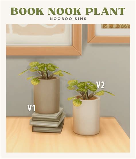 NOOBOO SIMS : book nook plants 🪴