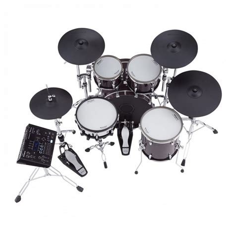 Roland VAD-706 Electronic Drum Kit, Gloss Ebony with Hardware Pack at ...