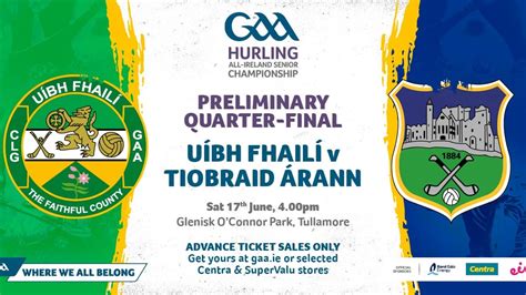 Offaly v Tipperary Hurling Tickets - Offaly GAA