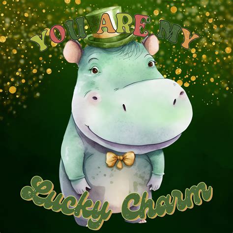 St. Patrick's Day Hippo Free Stock Photo - Public Domain Pictures