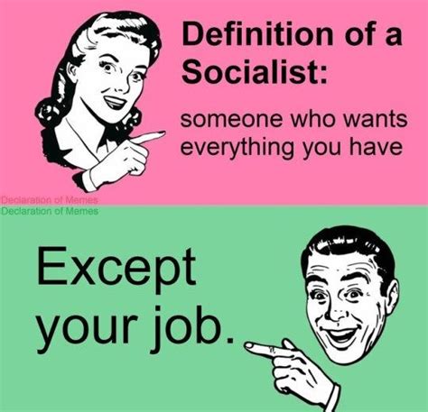 Definition of a Socialist : r/ConservativeMemes