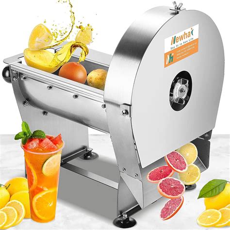 Newhai Commercial Vegetable Slicer Electric Potato Slicing Machine Sweet Potato Slicer Automatic ...