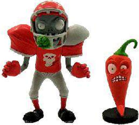 Plants vs. Zombies Fun-Dead Figures Football Zombie Jalapeno 3 Figure 2 ...