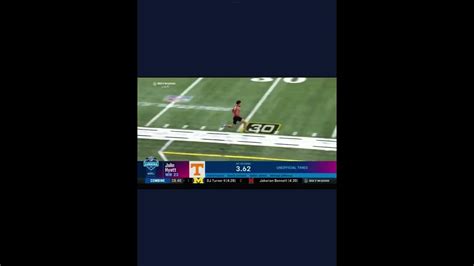 Jalin Hyatt runs quick 4.41 40 yard dash at the combine #shorts - YouTube