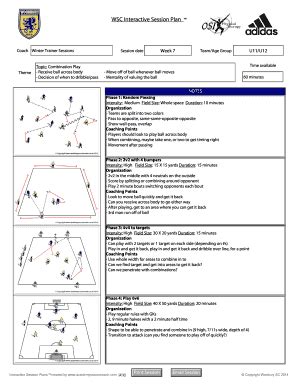 Soccer Practice Plan Template: Complete with ease | airSlate SignNow