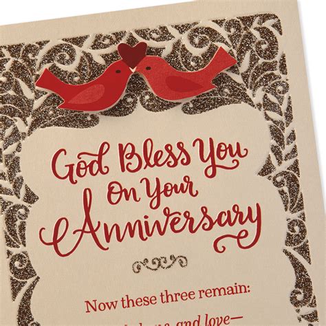 God Bless You on Your Anniversary Religious Anniversary Card - Greeting Cards - Hallmark