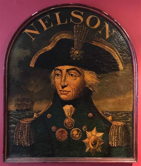 Unknown - Admiral Lord Nelson Huge Old Pub Sign Portrait, Painting at ...