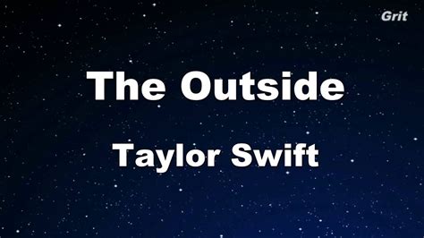 The Outside - Taylor Swift Karaoke【No Guide Melody】 - YouTube