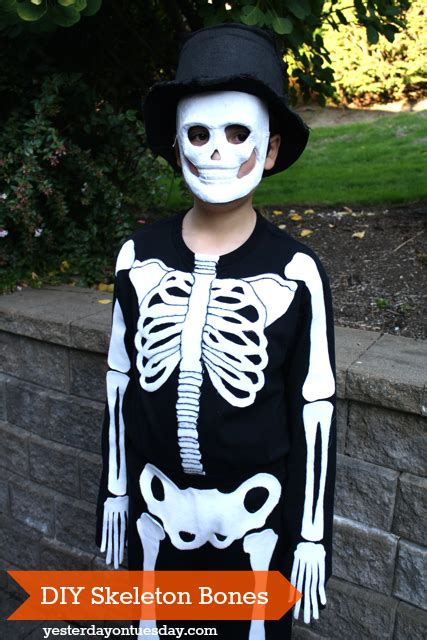 DIY Skeleton Costume | Yesterday On Tuesday