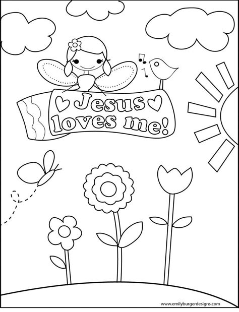 The Reasons Why We Love Jesus Loves Me Coloring Page | Jesus Loves Me ...