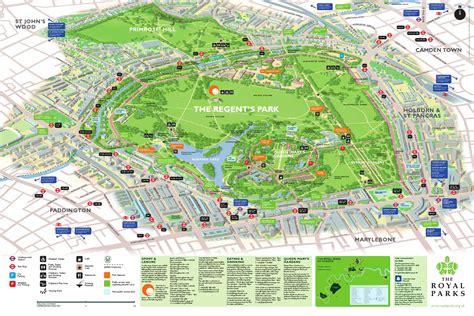 Map Of Regent's Park: Your Guide To A Relaxing Day Out In London - Map Of The Usa