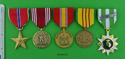 5 ARMY VIETNAM MEDALS Bronze Star Good Conduct National Defense Service Campaign | eBay