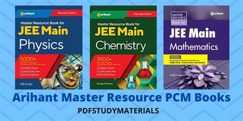 Arihant Master Resource PCM Books pdf for JEE Main 2023