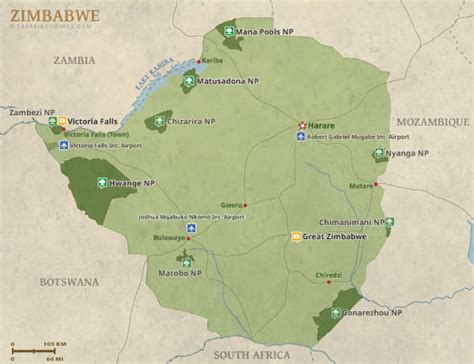 National Parks & Game Reserves in Zimbabwe (A-Z List)