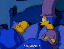 Homer The Simpsons Snoring Loudly GIF | GIFDB.com